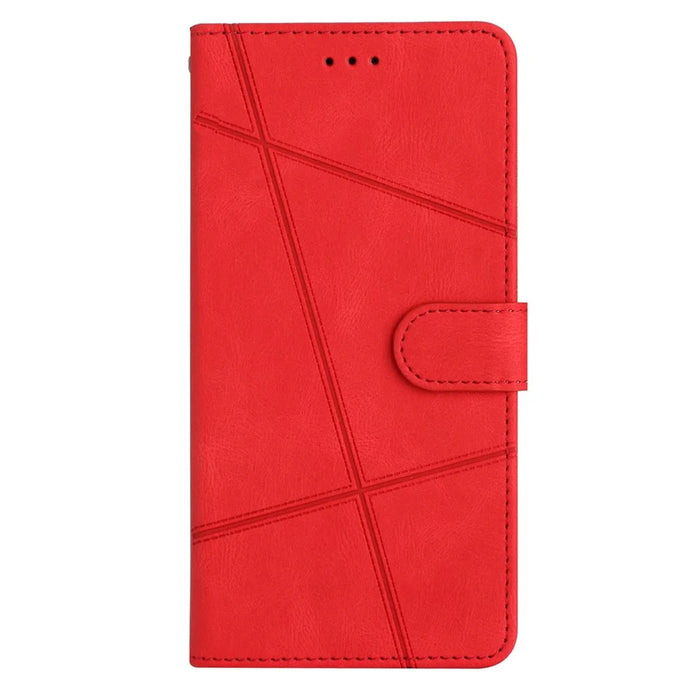 For Samsung Galaxy S26 Case Crazy Horse Texture PU Leather Wallet Stand Phone Cover - Red - 7