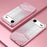 For iPhone Air Case Electroplating Gradient Glitter TPU Phone Cover - Pink - 2