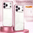 For iPhone 17 Pro Max Case Electroplating Frame Soft TPU Phone Cover - Pink - 3