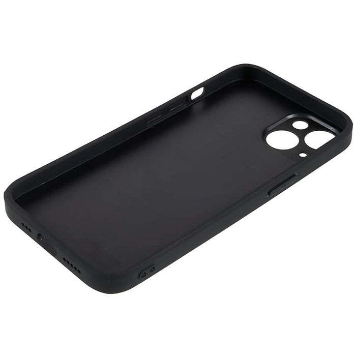 For iPhone 13 6.1 inch Card Slot Design Phone Case Anti-scratch Dustproof PU Leather+TPU+PC Protective Cover - Grey - 7