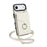 For iPhone Air Case RFID Blocking Card Bag Leather + TPU Crossbody Phone Cover with Ring Kickstand - Beige - 4