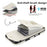 For iPhone Air Case RFID Blocking Card Bag Leather + TPU Crossbody Phone Cover with Ring Kickstand - Beige - 5