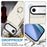 For iPhone Air Case RFID Blocking Card Bag Leather + TPU Crossbody Phone Cover with Ring Kickstand - Beige - 7