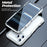 LUPHIE For iPhone 17 Pro Max Case Metal Bumper Frame Shockproof Phone Cover - Dark Blue - 7