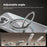 ABEEL Q-LUCK For iPhone 15 Pro Max Magnetic Case Rotating Kickstand Shockproof TPU + PC Phone Back Cover - Silver - 4