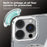ABEEL Q-LUCK For iPhone 16 Pro Magnetic Case Rotating Kickstand Shockproof TPU + PC Phone Back Cover - Silver - 7