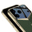 GKK For iPhone 17 Pro Max Case Matte Leather Coated PC Phone Cover with Electroplated Golden Edge - Green - 3