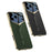 GKK For iPhone 17 Pro Max Case Matte Leather Coated PC Phone Cover with Electroplated Golden Edge - Green - 6