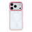 For iPhone 17 Pro Clear Phone Case Compatible with MagSafe PC TPU Back Cover (Phone Case Only) - Pink - 3