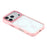 For iPhone 17 Pro Clear Phone Case Compatible with MagSafe PC TPU Back Cover (Phone Case Only) - Pink - 4