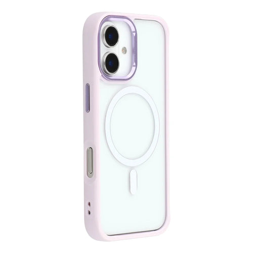 For iPhone 17 Clear Phone Case Compatible with MagSafe PC TPU Back Cover (Phone Case Only) - Purple - 1