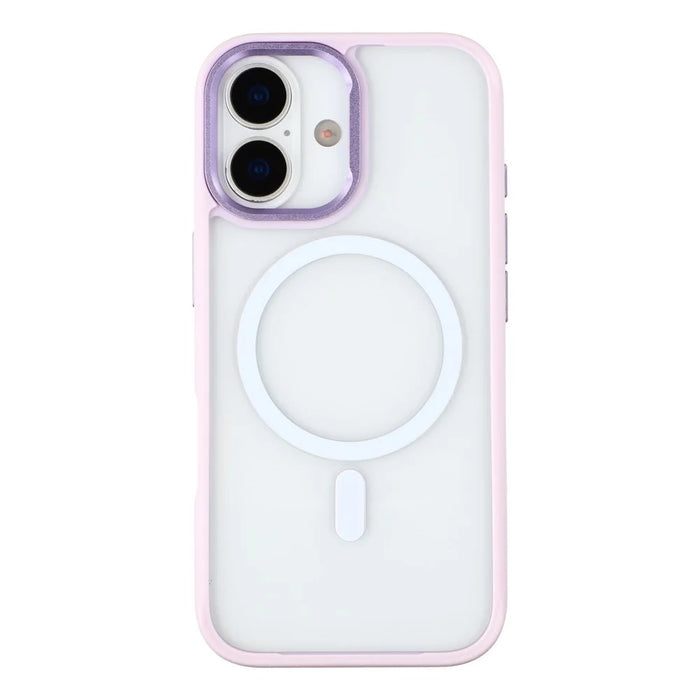 For iPhone 17 Clear Phone Case Compatible with MagSafe PC TPU Back Cover (Phone Case Only) - Purple - 3
