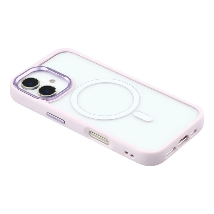 For iPhone 17 Clear Phone Case Compatible with MagSafe PC TPU Back Cover (Phone Case Only) - Purple - 5