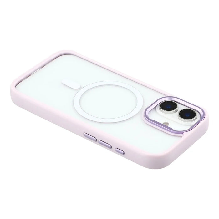 For iPhone 17 Clear Phone Case Compatible with MagSafe PC TPU Back Cover (Phone Case Only) - Purple - 6