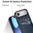 For iPhone Air Case Card Slot Slim-Fit PU + TPU Mobile Cover - Blue - 5