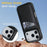 For iPhone 17 Pro Case Card Slot Slim-Fit PU + TPU Mobile Cover - Black - 4