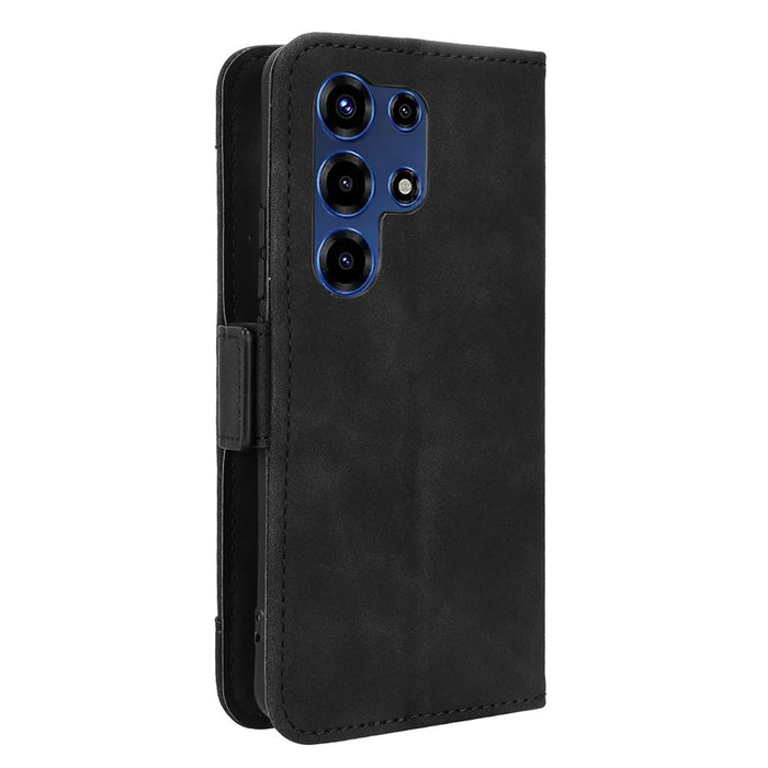 For itel Super 26 Ultra Leather Case Phone Wallet Cover with Multiple Card Slots - Black - 7