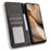 For Cubot X100 Leather Case Wallet Stand Retro Texture Phone Cover - Black - 2