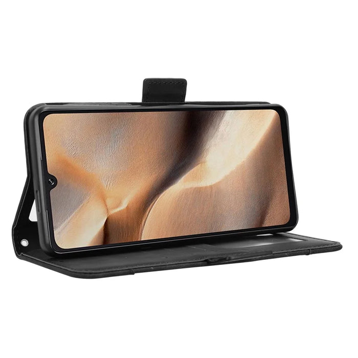 For Cubot X100 Leather Case Phone Wallet Cover with Multiple Card Slots - Black - 4