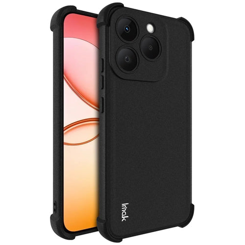 IMAK For Realme 15T 5G Case TPU Phone Cover Airbag Shockproof Protection - Matte Black - 1