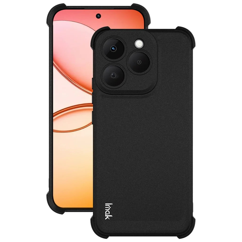 IMAK For Realme 15T 5G Case TPU Phone Cover Airbag Shockproof Protection - Matte Black - 2