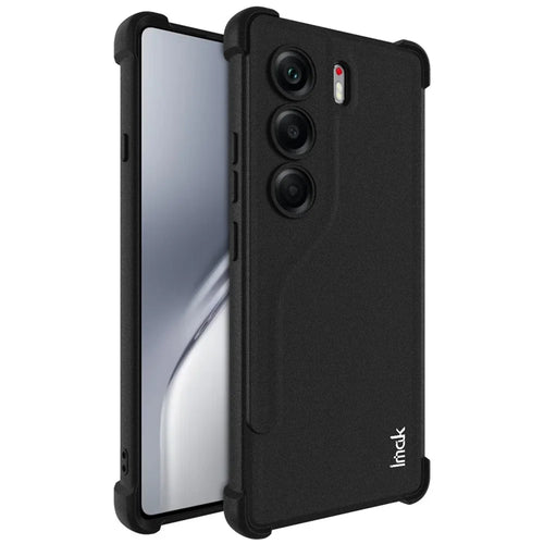 IMAK For TECNO Camon 40 4G Case TPU Phone Cover Airbag Shockproof Protection - Matte Black - 1