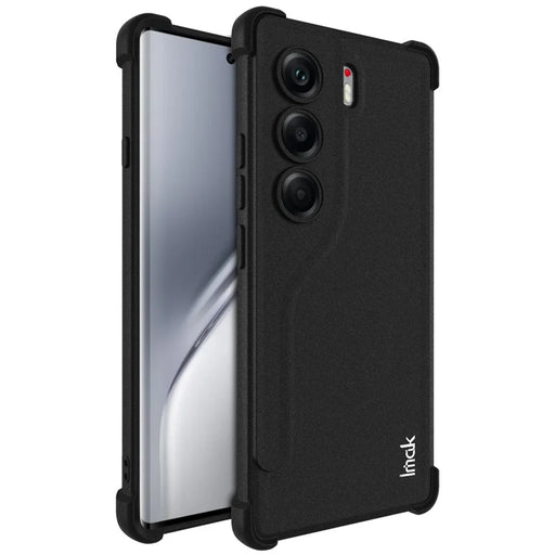 IMAK For TECNO Camon 40 Pro 4G Case TPU Phone Cover Airbag Shockproof Protection - Matte Black - 1