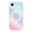 For iPhone Air Case Shimmering Starry Stripe Pattern TPU + PC Phone Cover Compatible with MagSafe - Multi-color - 3