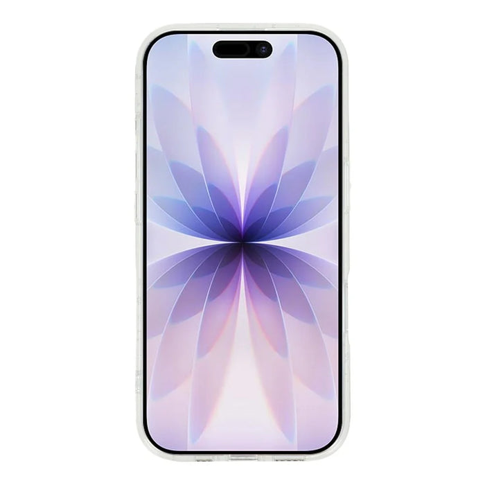 For iPhone 17 Case Shimmering Starry Stripe Pattern TPU + PC Phone Cover Compatible with MagSafe - White - 2
