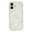For iPhone 17 Case Shimmering Starry Stripe Pattern TPU + PC Phone Cover Compatible with MagSafe - White - 3