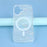 For iPhone 17 Case Shimmering Starry Stripe Pattern TPU + PC Phone Cover Compatible with MagSafe - White - 6