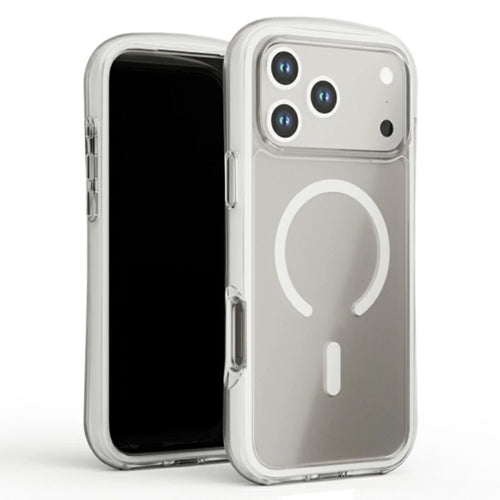 For iPhone 17 Pro Max Case Compatible with MagSafe Air Cushion Anti Drop TPU Phone Back Cover - White - 1