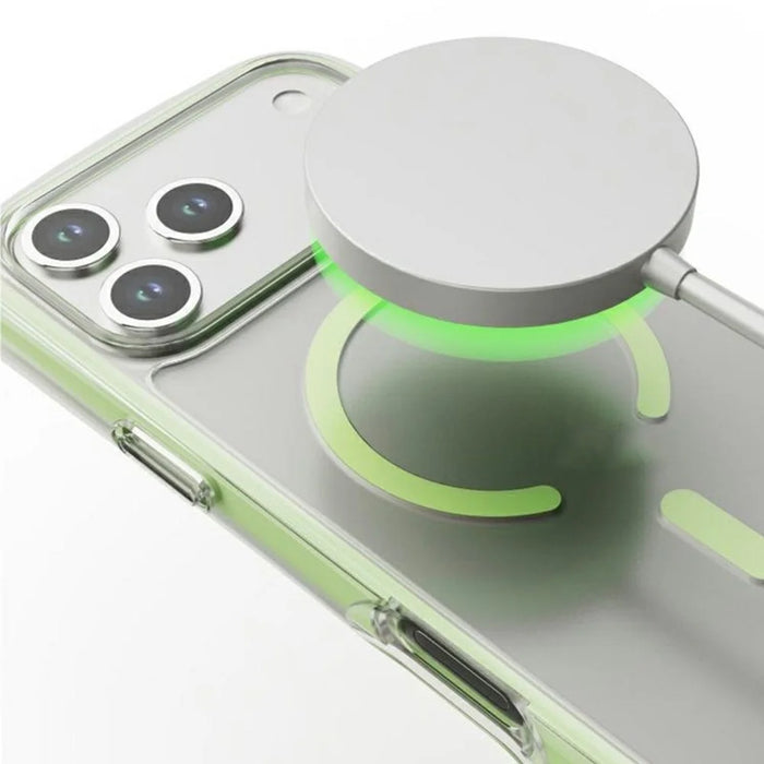 For iPhone 17 Pro Max Case Compatible with MagSafe Air Cushion Anti Drop TPU Phone Back Cover - White - 3