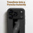 Q.COO For iPhone 17 Pro Case Shockproof PU + TPU + Acrylic Phone Cover - Black - 4
