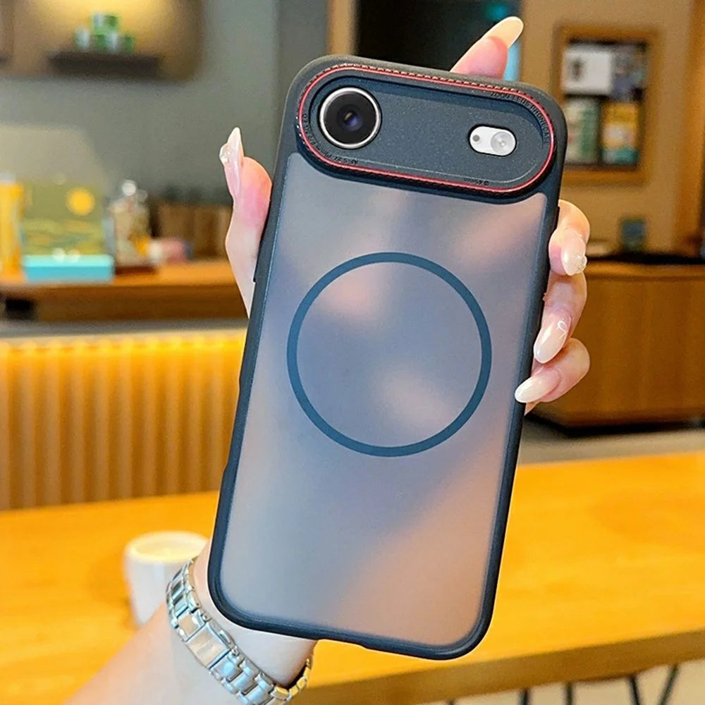 For iPhone Air Case Compatible with MagSafe TPU + PC Matte Phone Back Cover - 1