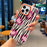 For iPhone 16 Pro Max Case Compatible with MagSafe Heart Zebra Pattern Leather Coated PC Phone Cover - 3
