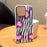 For iPhone 16 Pro Max Case Compatible with MagSafe Heart Zebra Pattern Leather Coated PC Phone Cover - 6