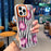 For iPhone 16 Pro Case Compatible with MagSafe Heart Zebra Pattern Leather Coated PC Phone Cover - 2