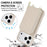 For iPhone 17 Pro Max Case RFID Blocking Zipper Wallet Leather + TPU Phone Cover with Shoulder Strap - Apricot - 6