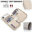 For iPhone Air Case RFID Blocking Zipper Wallet Leather + TPU Phone Cover with Shoulder Strap - Apricot - 4