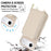 For iPhone Air Case RFID Blocking Zipper Wallet Leather + TPU Phone Cover with Shoulder Strap - Apricot - 6