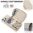 For iPhone 16 Pro Case RFID Blocking Zipper Wallet Leather + TPU Phone Cover with Shoulder Strap - Apricot - 4