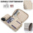 For iPhone 16 Plus Case RFID Blocking Zipper Wallet Leather + TPU Phone Cover with Shoulder Strap - Apricot - 4