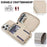 For iPhone 15 Pro Case RFID Blocking Zipper Wallet Leather + TPU Phone Cover with Shoulder Strap - Apricot - 4