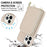 For iPhone 13 Pro Max Case RFID Blocking Zipper Wallet Leather + TPU Phone Cover with Shoulder Strap - Apricot - 6
