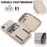 For iPhone 17e / 16e Case RFID Blocking Zipper Wallet Leather + TPU iPhone Cover with Shoulder Strap - Apricot - 4