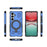 For Samsung Galaxy S26 Magnetic Case Rotating Metal Kickstand Shockproof PC + TPU Phone Back Cover - Dark Blue - 7