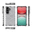 For Samsung Galaxy S26 Case PC + TPU Phone Cover Honeycomb Shape - Grey - 4