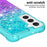 For Samsung Galaxy S23 TPU Case Gradient Quicksand Phone Back Cover - Sky Blue  /  Purple - 4