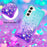For Samsung Galaxy S23 TPU Case Gradient Quicksand Phone Back Cover - Sky Blue  /  Purple - 5